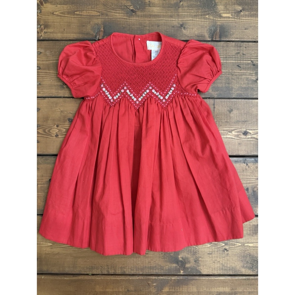 Petit Ami Smocked Embroidered Toddler Size 18m Easter